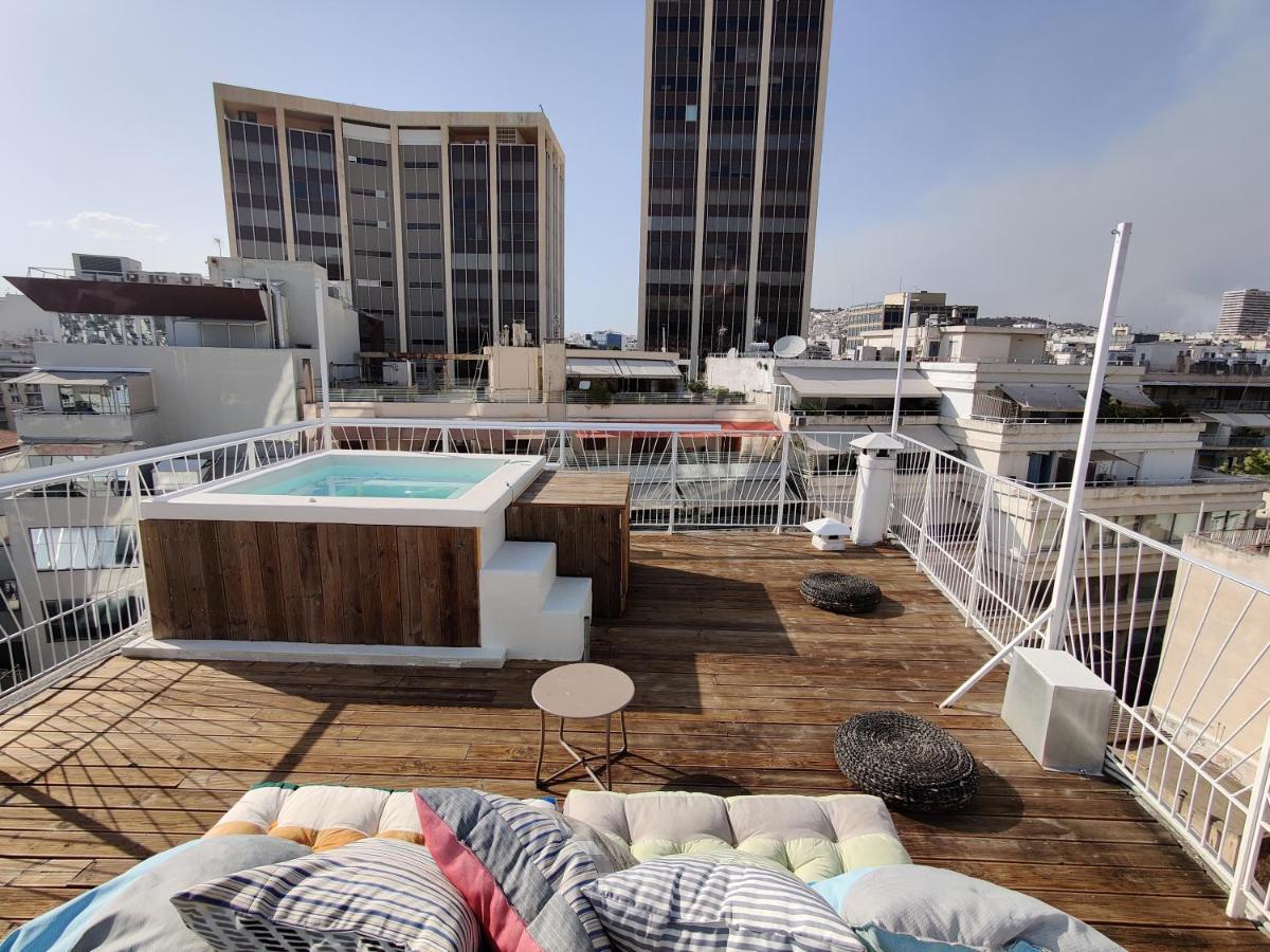 Unique Solar Penthouse With Jacuzzi And Sauna In Central アテネ エクステリア 写真